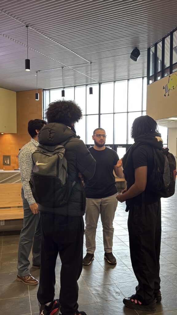 Volunteers giving dawah at university